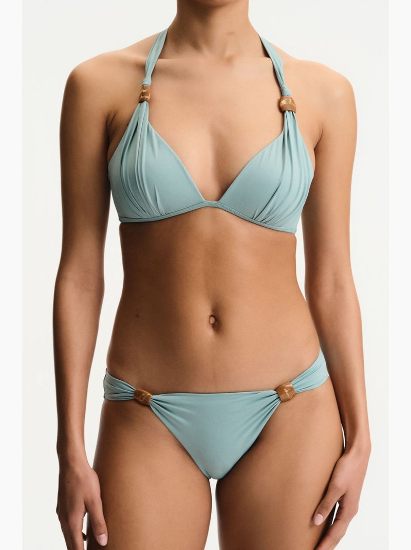 Barenya top de bikini fruncido penti Azul cielo - Kiabi