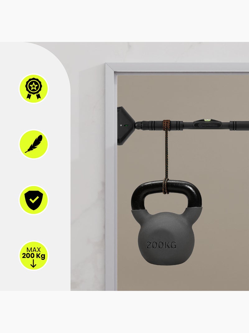 Barra de dominadas ajustable 70-100 cm hasta 200 kg para puerta – hypermotion N/D - Kiabi