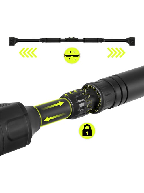 Barra de dominadas ajustable HyperMotion 74-100 cm – 200 kg - Kiabi Barra de dominadas ajustable HyperMotion 74-100 cm – 200 kg - Kiabi