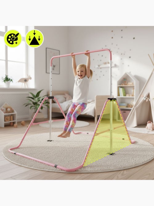 Barra de gimnasia ajustable y plegable hypermotion para niños - Kiabi