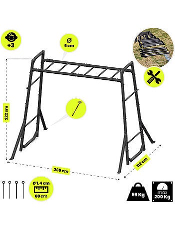 Barra de gimnasia hypermotion swing hyp21 para niños y adultos