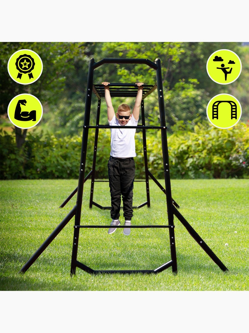 Barra de gimnasia hypermotion swing hyp21 para niños y adultos Plata - Kiabi