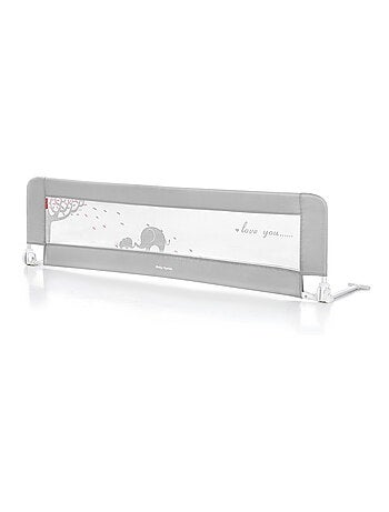Barrera de cama para bebé plegable 154 cm con malla transpirable 0–18 meses
