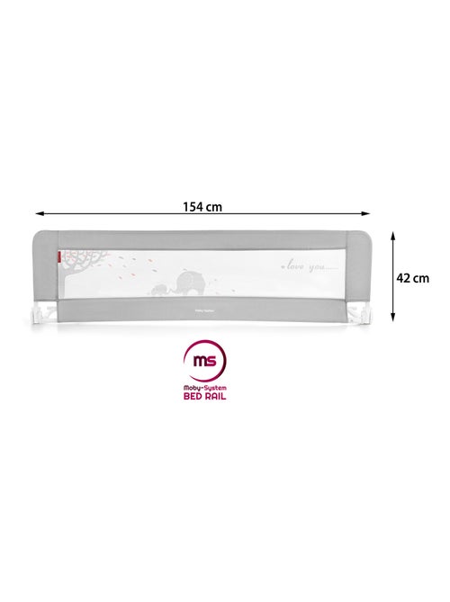 Barrera de cama para bebé plegable 154 cm con malla transpirable 0–18 meses - Kiabi Barrera de cama para bebé plegable 154 cm con malla transpirable 0–18 meses - Kiabi