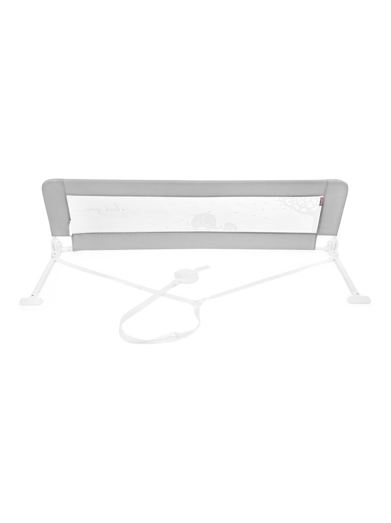 Barrera de cama para bebé plegable 154 cm con malla transpirable 0–18 meses Gris - Kiabi