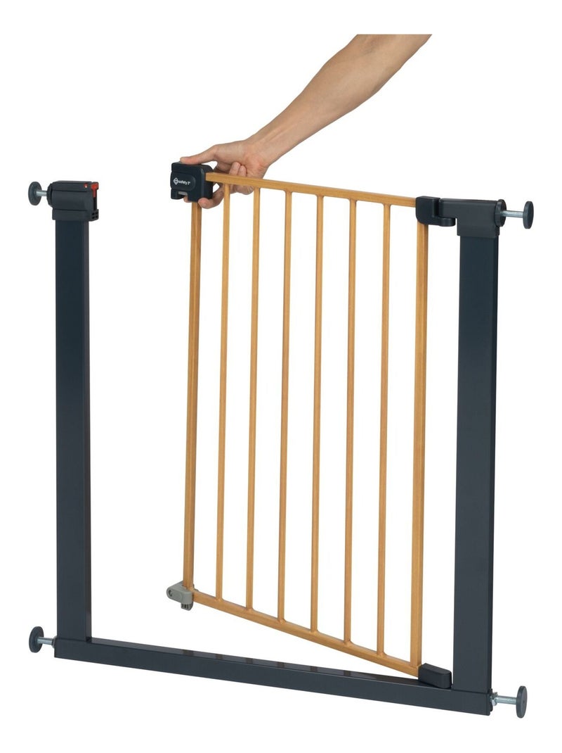 Barrera de seguridad Easy Close SecureTech de metal Negro Marrón - Kiabi