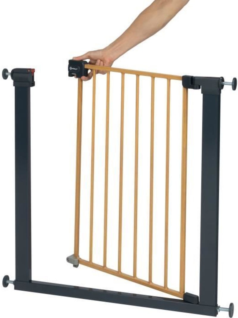 Barrera de seguridad Easy Close SecureTech de metal Negro Marrón - Kiabi