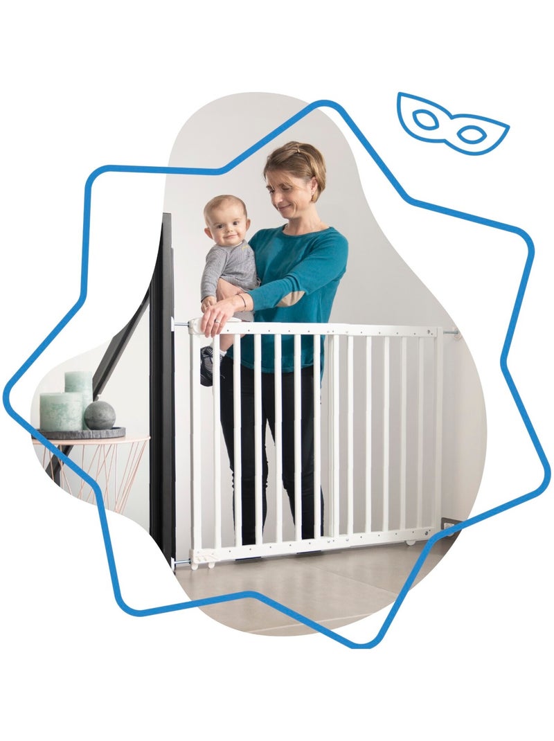 Barrera de seguridad extensible Deco Pop «Badabulle» Blanco - Kiabi