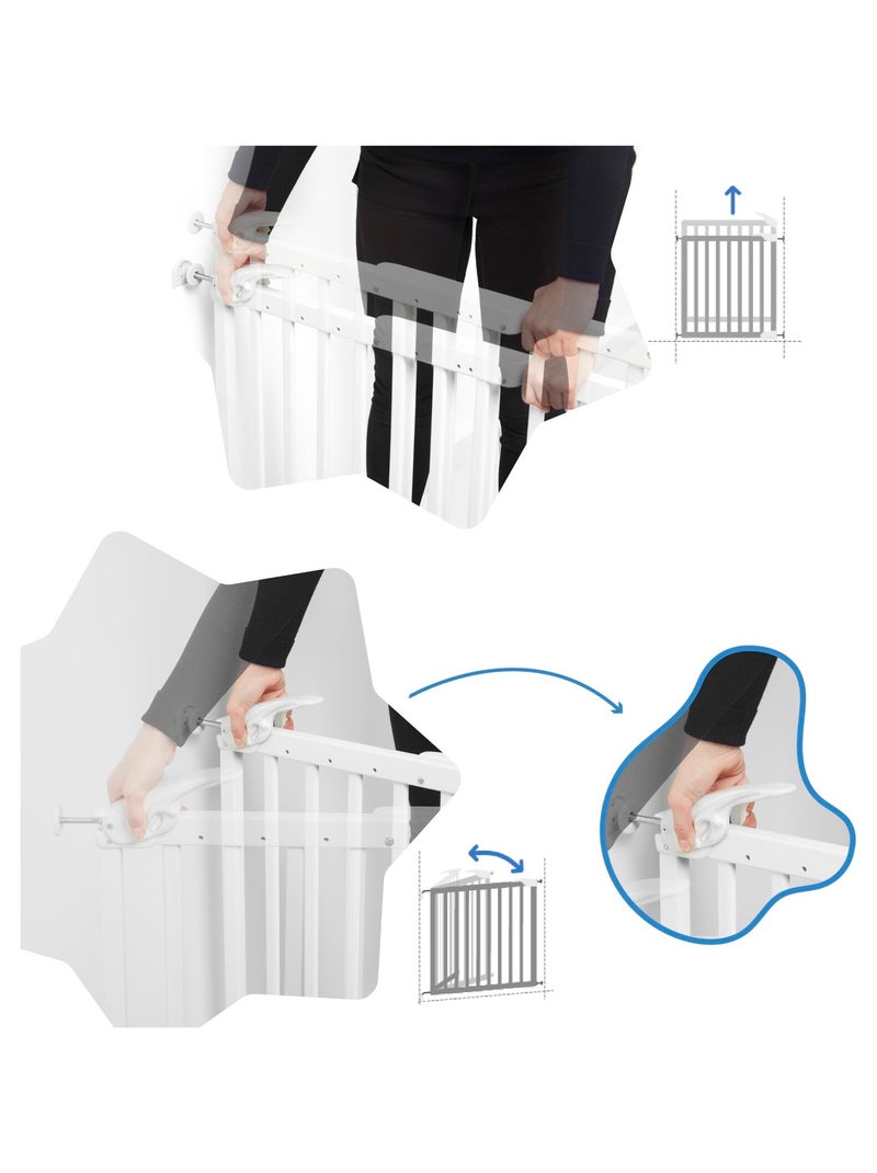 Barrera de seguridad extensible Deco Pop «Badabulle» Blanco - Kiabi