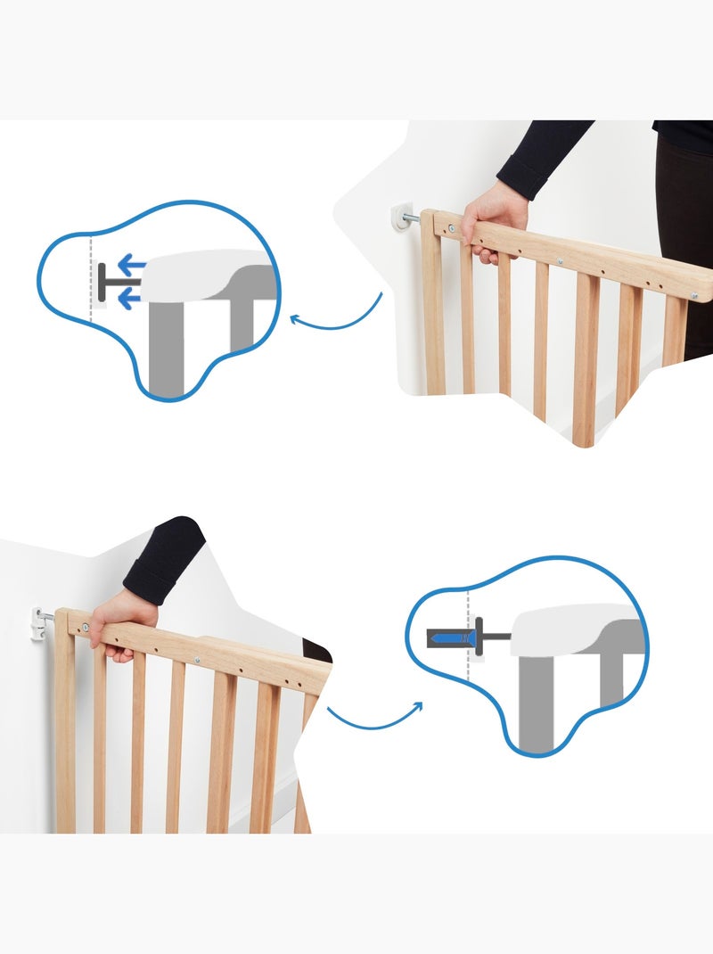 Barrera de seguridad extensible Deco Pop 'Badabulle' Marrón - Kiabi