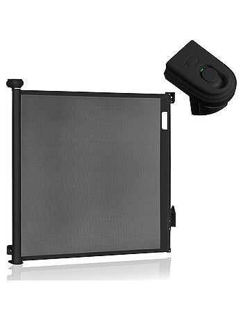 Barrera de seguridad retráctil - LIONELO Thea - 85 x 145 cm - Sin umbral - Gris