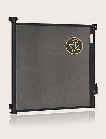 Barrera de seguridad retráctil - LIONELO Thea - 85 x 145 cm - Sin umbral - Gris