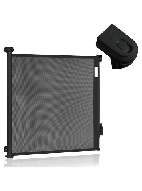 Barrera de seguridad retráctil - LIONELO Thea - 85 x 145 cm - Sin umbral - Negra - Kiabi