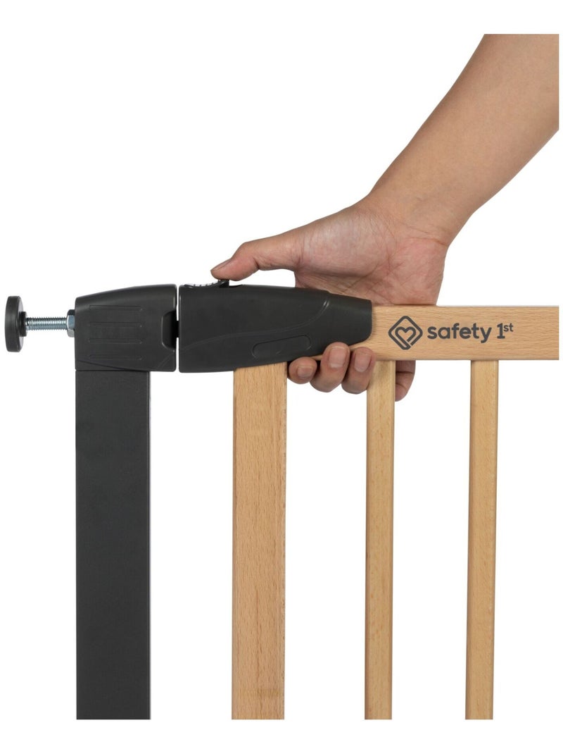 Barrera de seguridad Simply Close madera y metal Beige - Kiabi