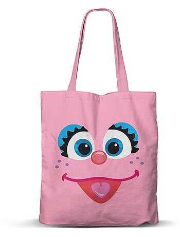 Barrio Sésamo Abby Cadabby Face Bolsa de la Compra Shopping FAN, Rosa