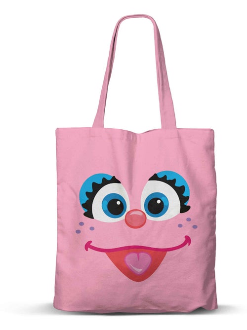 Barrio Sésamo Abby Cadabby Face Bolsa de la Compra Shopping FAN, Rosa - Kiabi