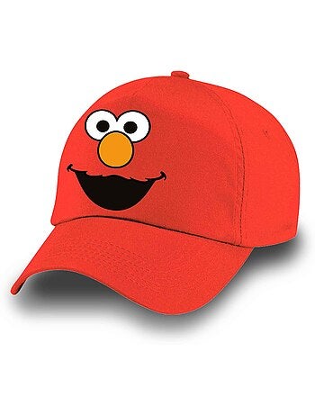 Barrio Sésamo Elmo Face Gorra Infantil, Rojo