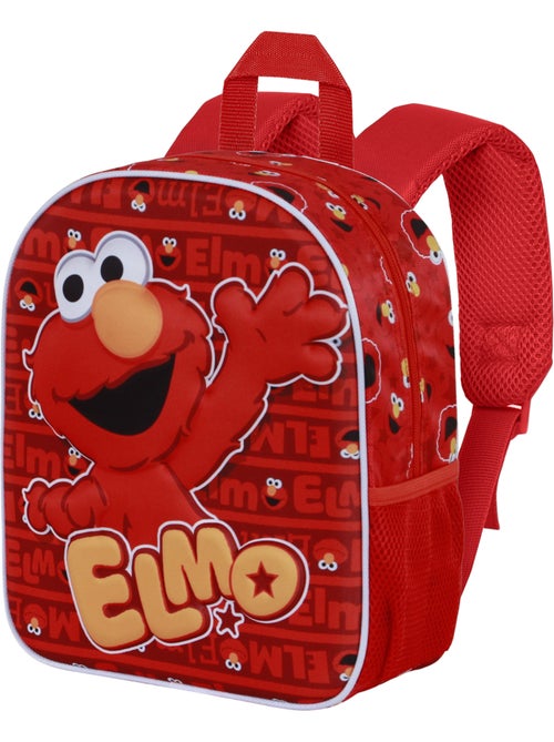 Barrio Sésamo Elmo Happy Mochila 3D Elite, Rojo - Kiabi