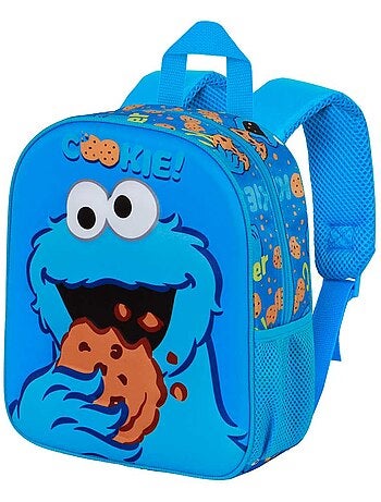 Barrio sésamo monstruo de las galletas eat mochila 3d elite, azul