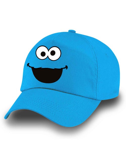 Barrio Sésamo Monstruo de las Galletas Face Gorra Infantil, Azul - Kiabi