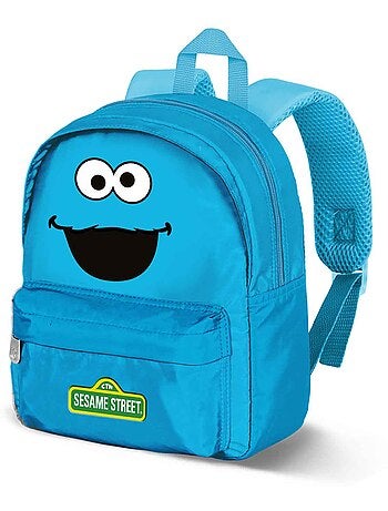 Barrio sésamo monstruo de las galletas face mochila preescolar joy, azul