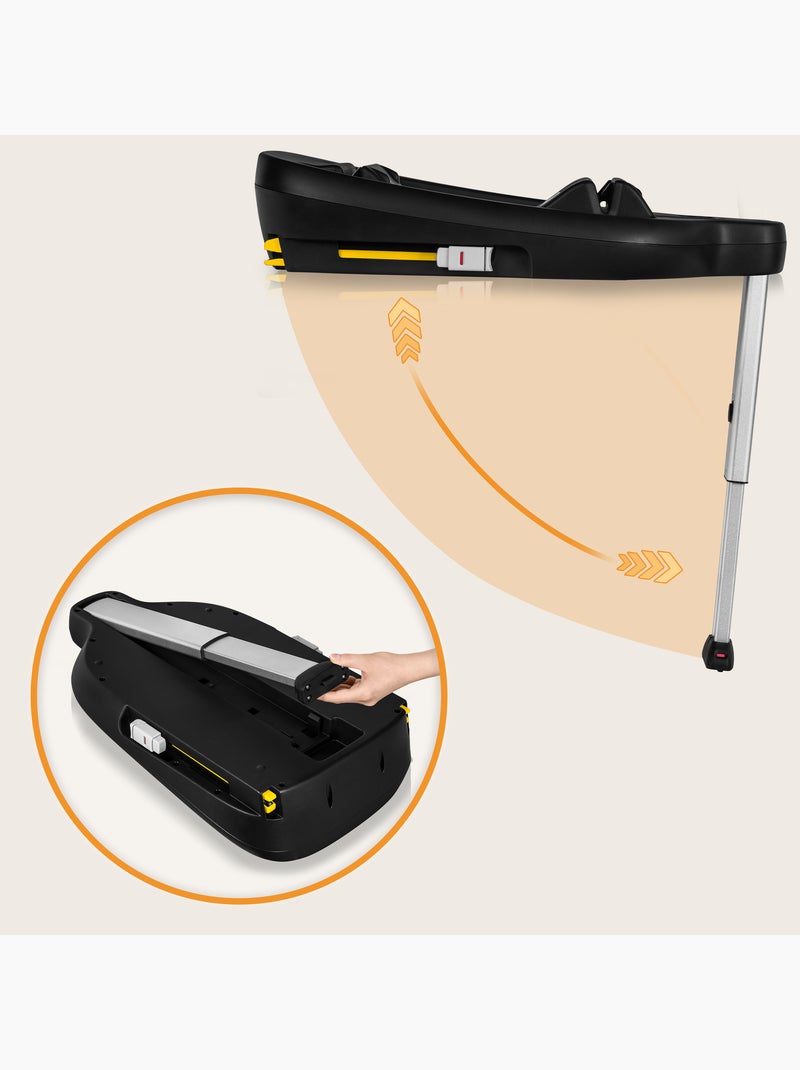 Base ISOFIX - Base LIONELO Astrid i-Size - Base para silla de coche para bebé Negro - Kiabi