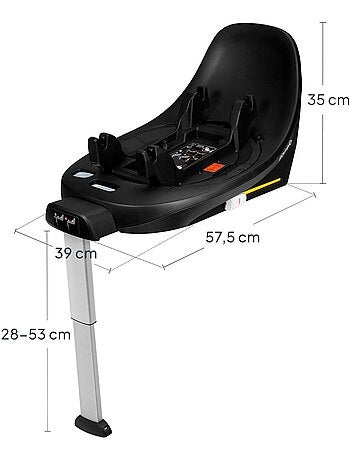 Base ISOFIX 360° - LIONELO Moxie i-Size - Giratoria - Plegable - Soporte estabilizador