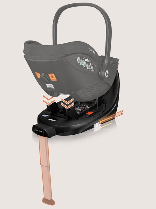 Base ISOFIX 360° - LIONELO Moxie i-Size - Giratoria - Plegable - Soporte estabilizador - Kiabi