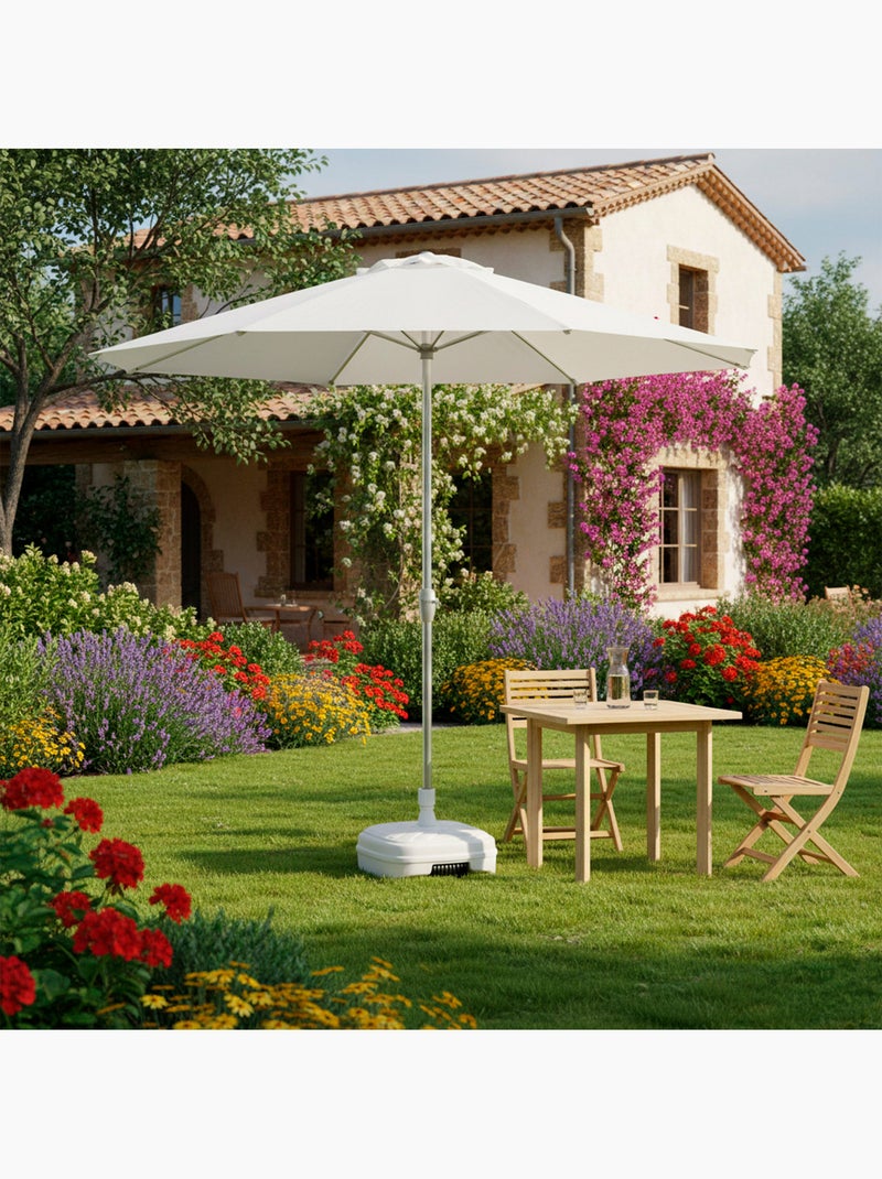 Base para sombrilla cuadrada Ø33-48 mm Aktive Blanco - Kiabi