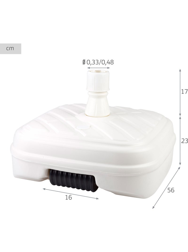 Base para sombrilla cuadrada Ø33-48 mm Aktive Blanco - Kiabi