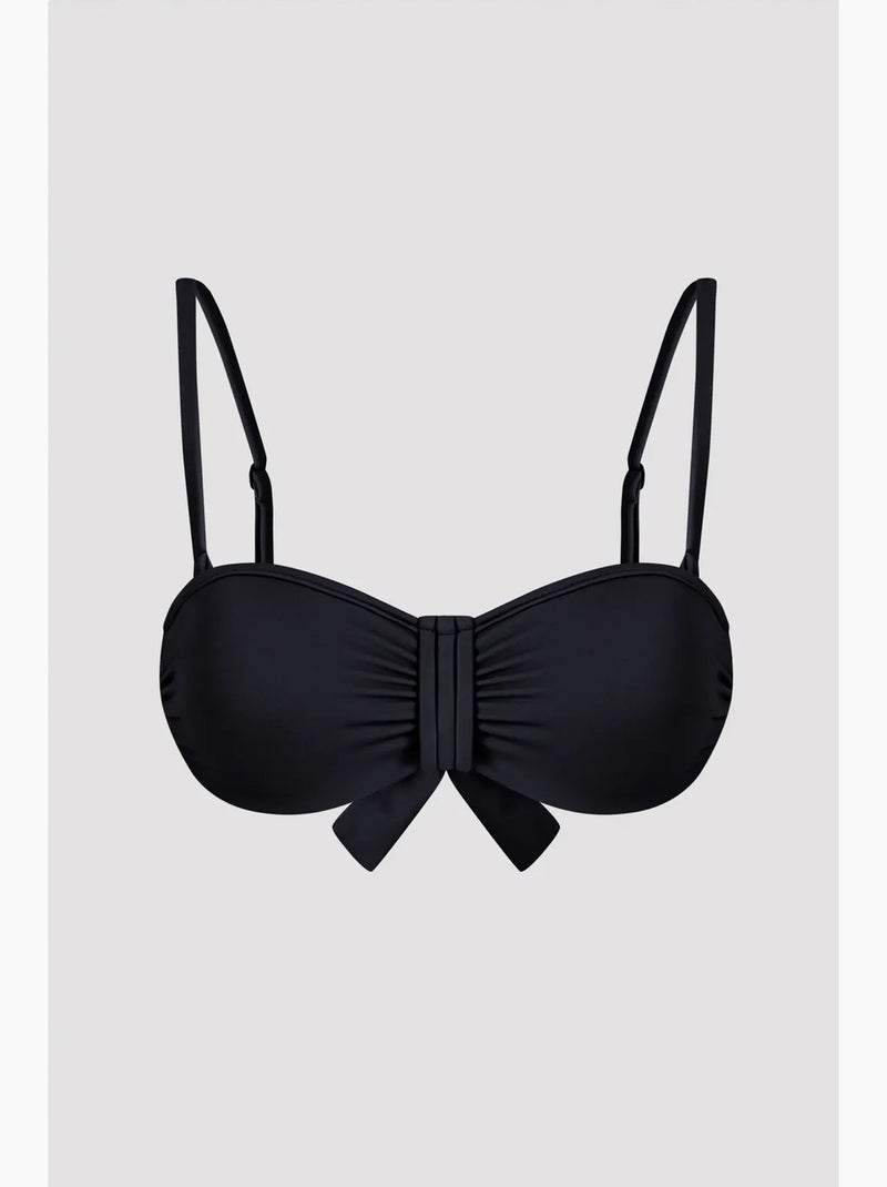 Basic pop top de bikini push-up con relleno extra penti Negro - Kiabi