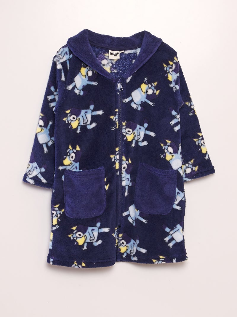 Bata 'Bluey' de tejido polar AZUL - Kiabi
