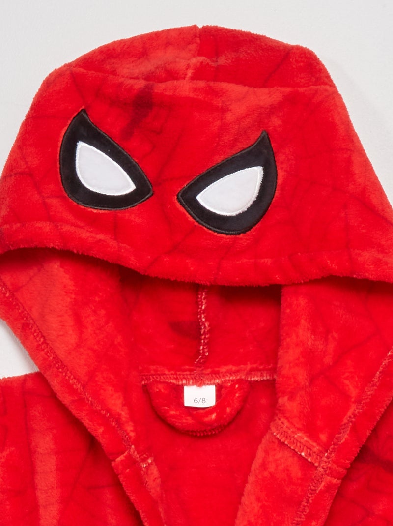 Bata con capucha 'Spider-Man' rojo - Kiabi