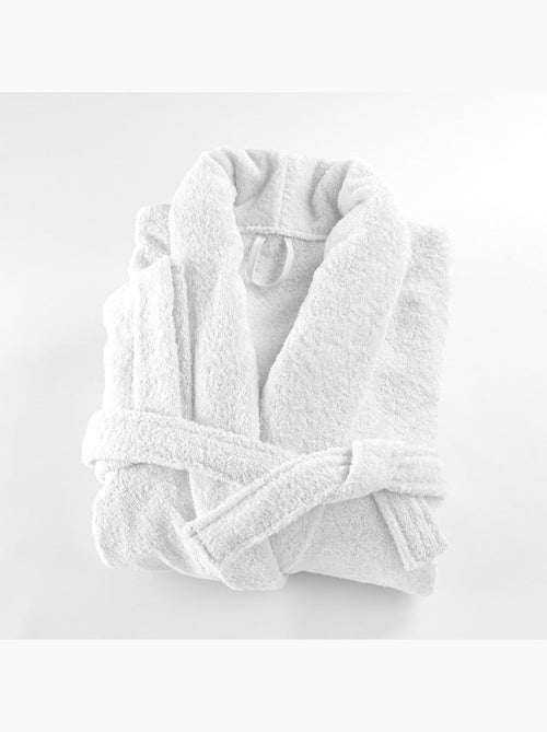 Bata de baño de algodón rizo con cuello chal rizo PREMIUM - Kiabi Bata de baño de algodón rizo con cuello chal rizo PREMIUM - Kiabi
