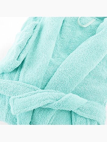 Bata de baño de algodón rizo con cuello chal rizo PREMIUM