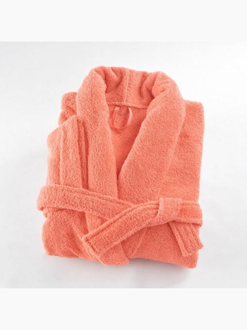 Bata de baño de algodón rizo con cuello chal rizo PREMIUM - Kiabi Bata de baño de algodón rizo con cuello chal rizo PREMIUM - Kiabi