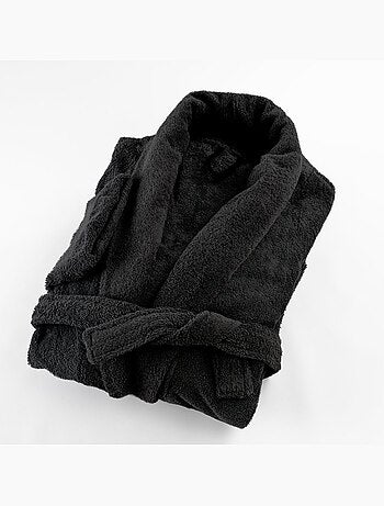 Bata de baño de algodón rizo con cuello chal rizo PREMIUM