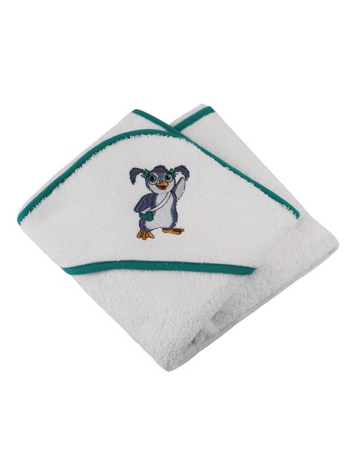 Bata de baño de rizo de algodón de 400 g/m² - PINGOUINE - Kiabi Bata de baño de rizo de algodón de 400 g/m² - PINGOUINE - Kiabi