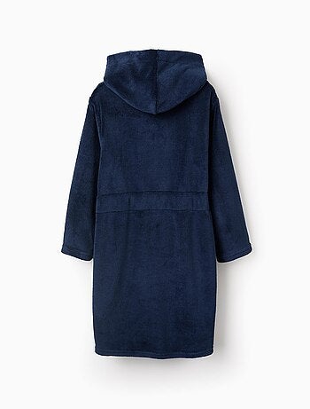 Bata de peluche con capucha y cinturón
