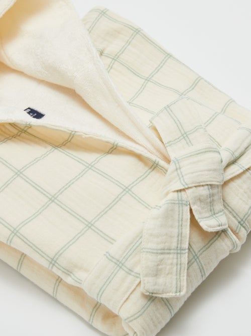 Bata de rizo y gasa de algodón - Kiabi Home - Kiabi