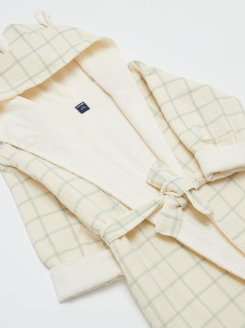 Bata de rizo y gasa de algodón - Kiabi Home - Kiabi