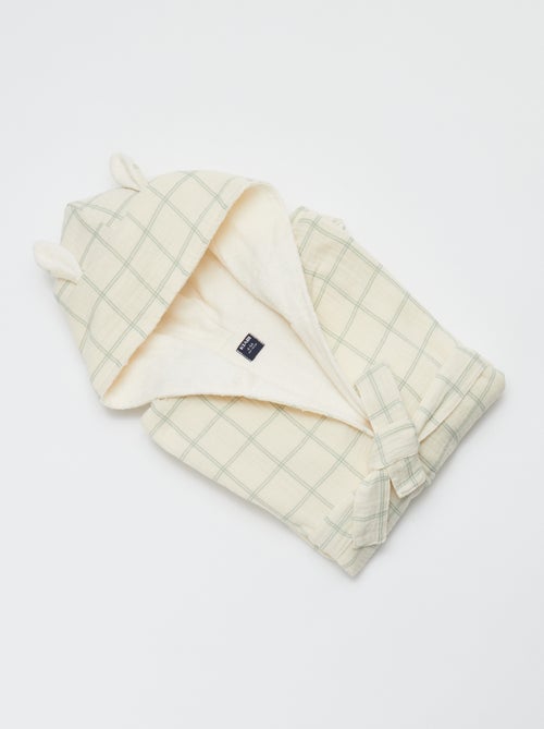 Bata de rizo y gasa de algodón - Kiabi Home - Kiabi