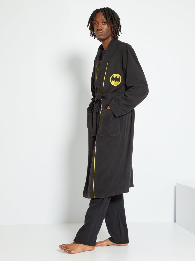 Bata de tejido polar 'Batman' NEGRO - Kiabi