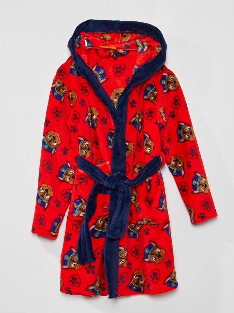 Bata de tejido polar 'La Patrulla Canina' rojo - Kiabi