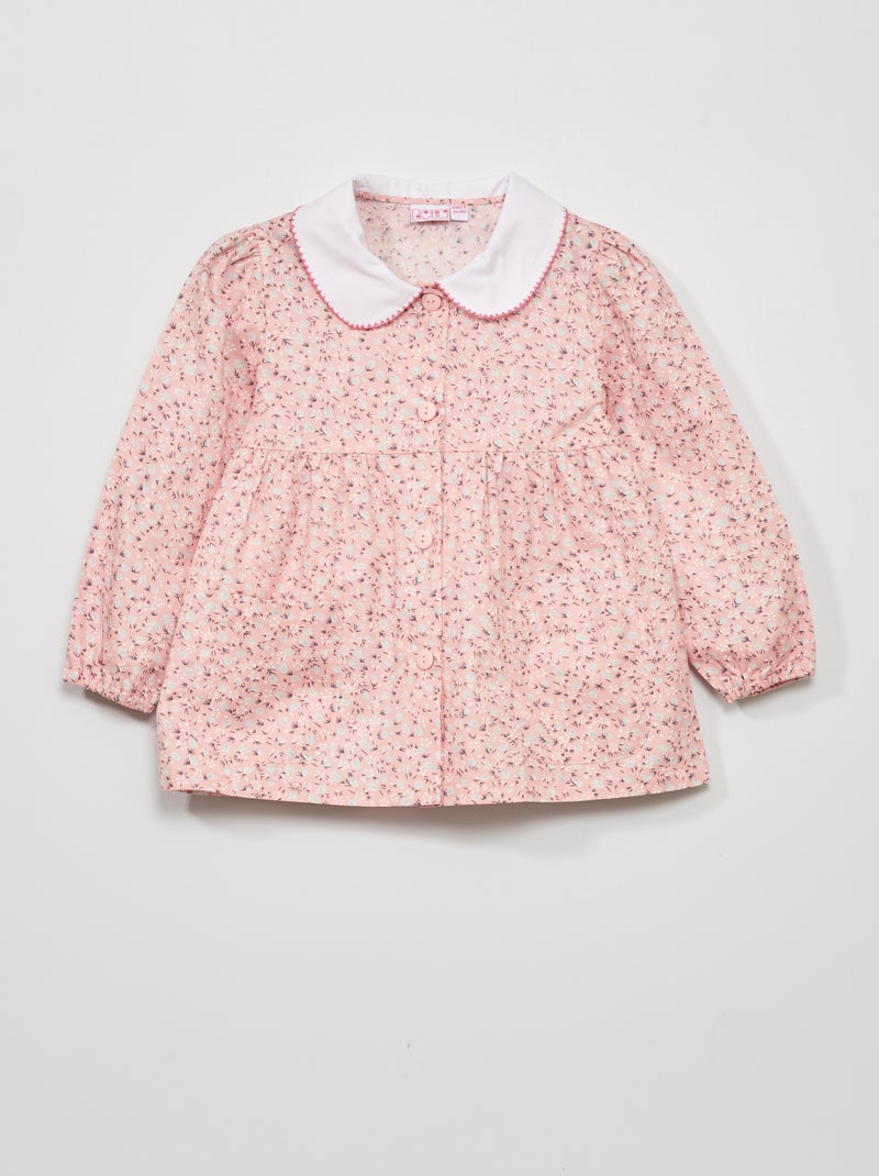 Bata escolar de flores ciruela - Kiabi