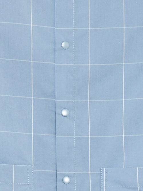 Bata escolar de popelina de manga larga - Kiabi