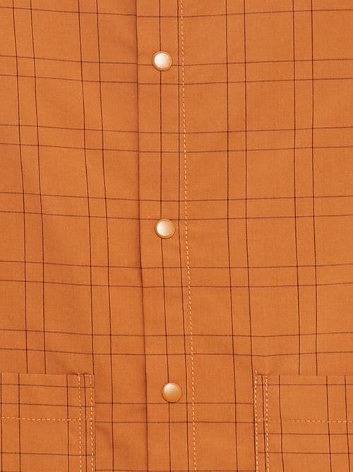 Bata escolar de popelina de manga larga - Kiabi