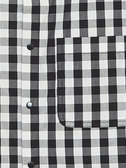 Bata escolar de popelina de manga larga - Kiabi