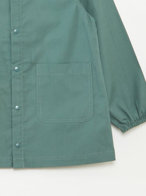 Bata escolar de popelina de manga larga - Kiabi