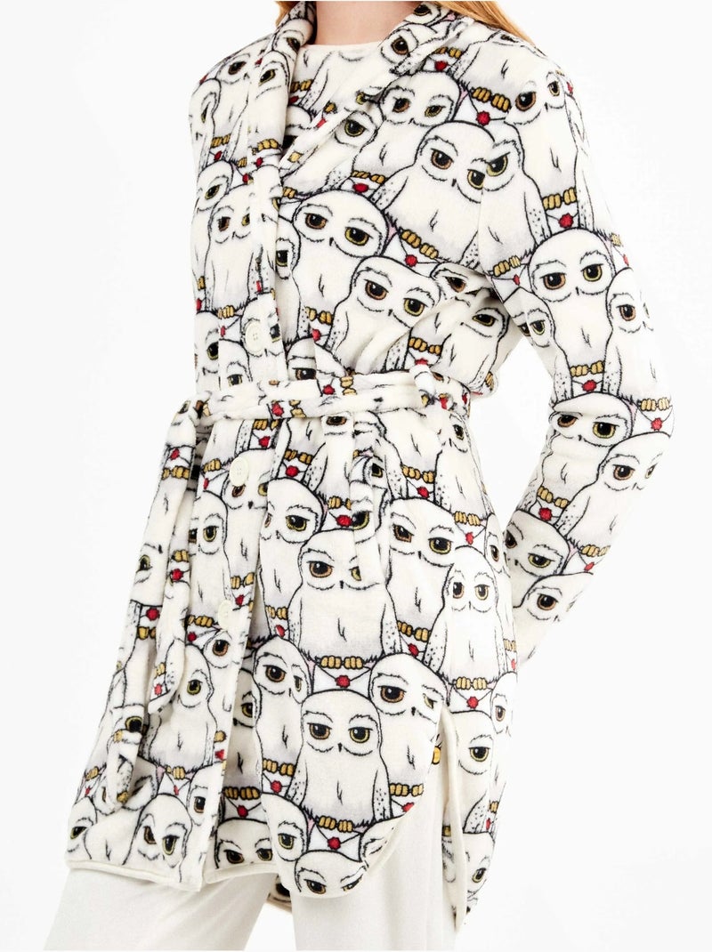 Bata harry potter ajustable cintura estampada en polar elástico Multicolor - Kiabi